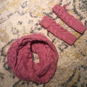 GAP scarf set pink